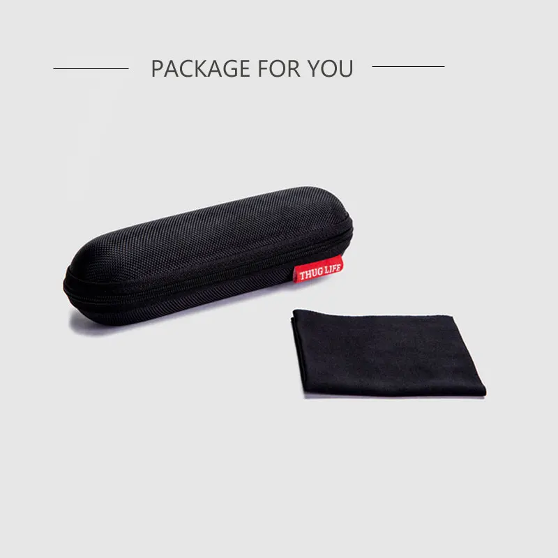 Thug Life Glasses Men Women Sunglasses For Boys Girls Mosaic Funny Cosplay Prop Shades Deal With It Sun Glasses With Case UV400
