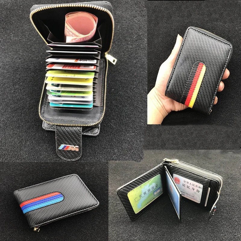 Высококачественный кошелек с держателем ключа от машины из натуральной кожи для