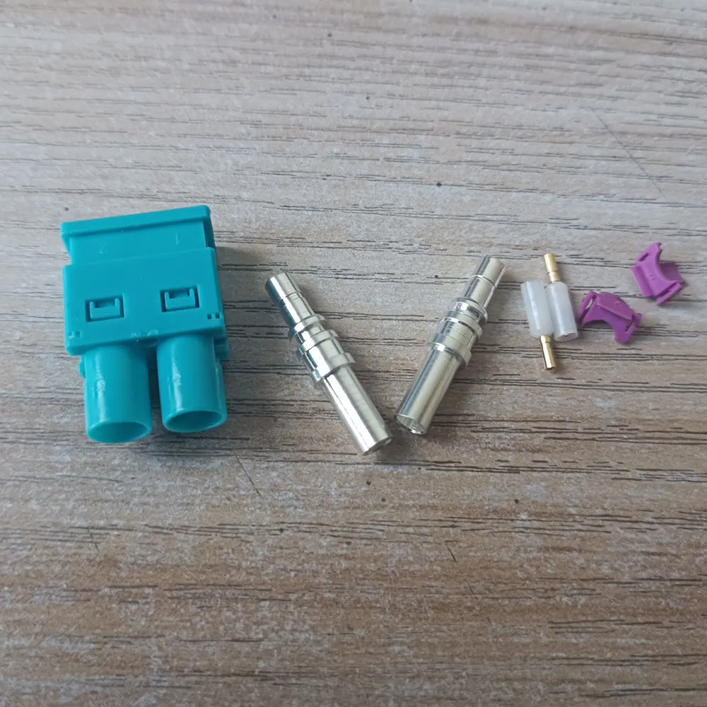 10 шт./лот Fakra обжимной Штекерный соединитель Waterblue /5021 нейтральное кодирование |