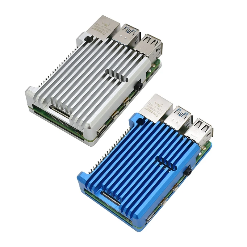 2 комплекта защитный чехол из алюминиевого сплава для Raspberry Pi 4 Model B/металлический