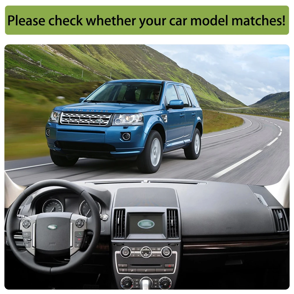 

Противоскользящий коврик для Land Rover Freelander 2 2007-2014, накладка на приборную панель, Солнцезащитный коврик, защитный ковер, автомобильные аксесс...