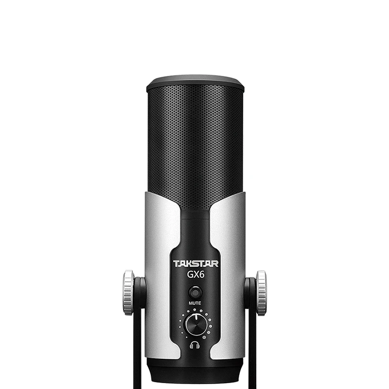 Цифровой конденсаторный микрофон Takstar GX6 USB Кардиоидная студия запись голоса с