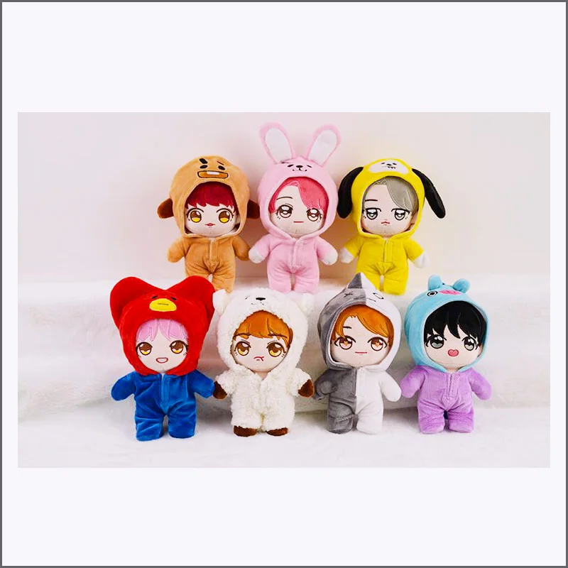 Кукла Плюшевая KPOP JIMIN JungKook Taehyung Suga J hope Rapmon Jin ручная работа кукла игрушка с одеждой