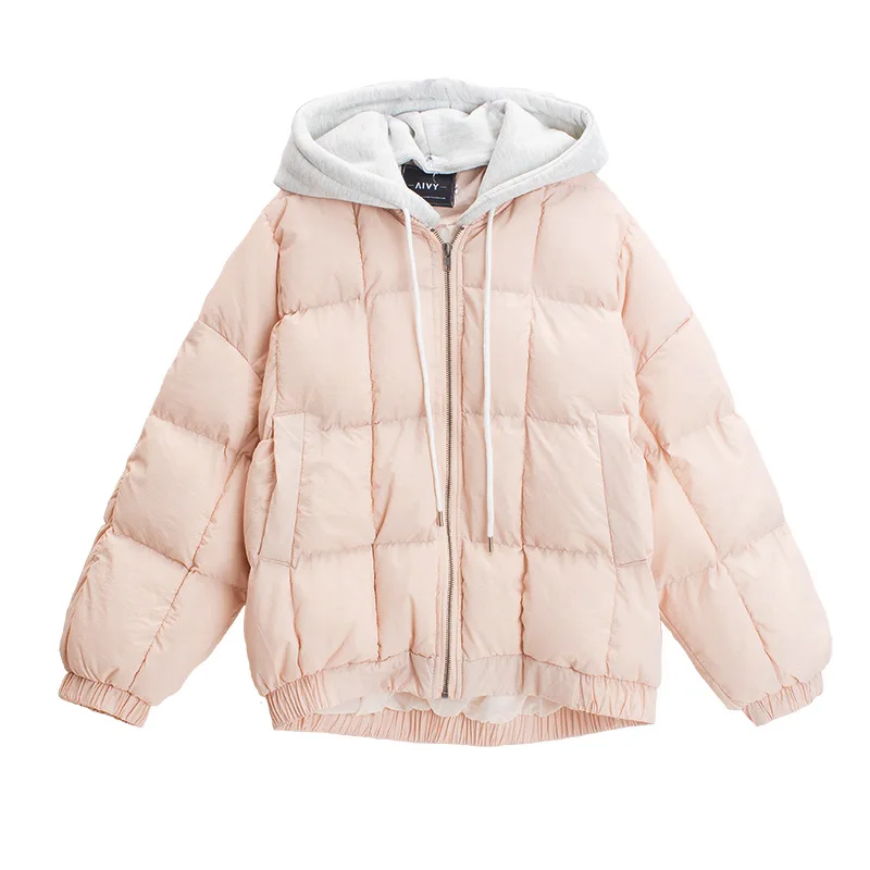 Одежда с хлопковой подкладкой женская новая стильная модная короткая зимняя