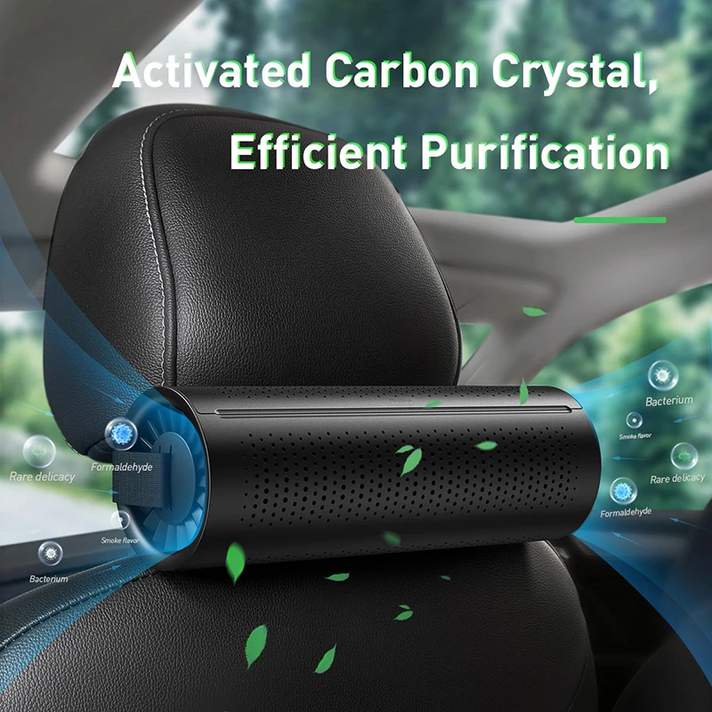 

Baseus Car Air Purifier Ionizer Negative Ion Car Air Freshener Pm2.5 Activated Carbon Formaldehyde Auto Air Cleaner Accessiories