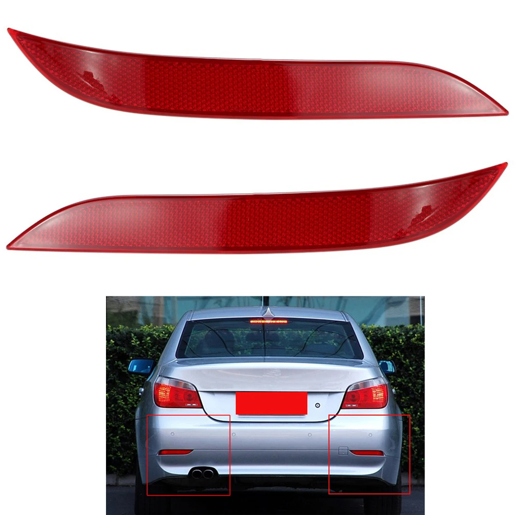1 пара левый и правый задний бампер отражатель светильник Набор для BMW 5 серии E60 2004