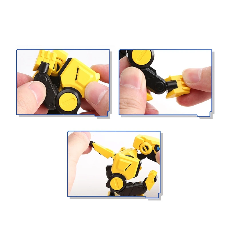 

4X4X4 Deformable Dinosaur 3 Colour Little Dinosaurs TOY Movable Joint Tyrannosaurus Rex Transform Animal