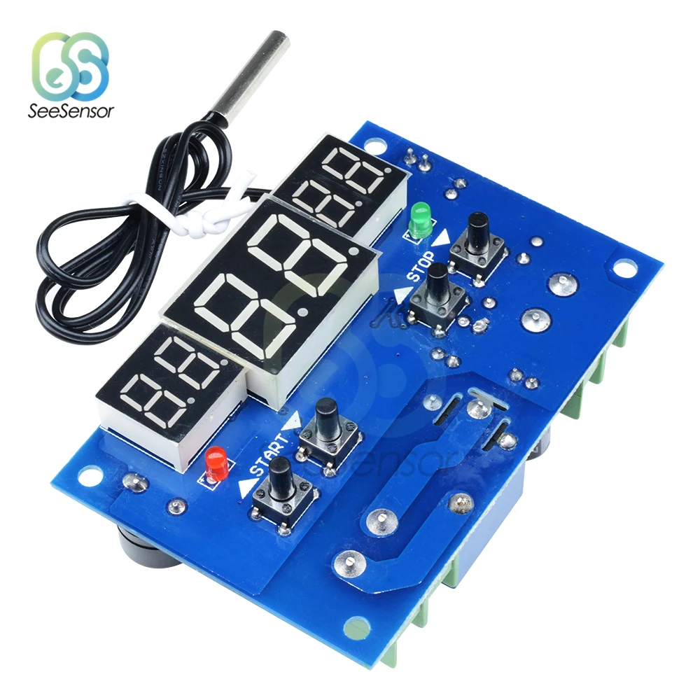 W1401 DC 12V 24V Интеллектуальный цифровой термостат регулятор температуры термометр