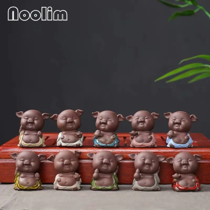 Фиолетовая глина креативный чайный горшок для кончиков пальцев милый маленький