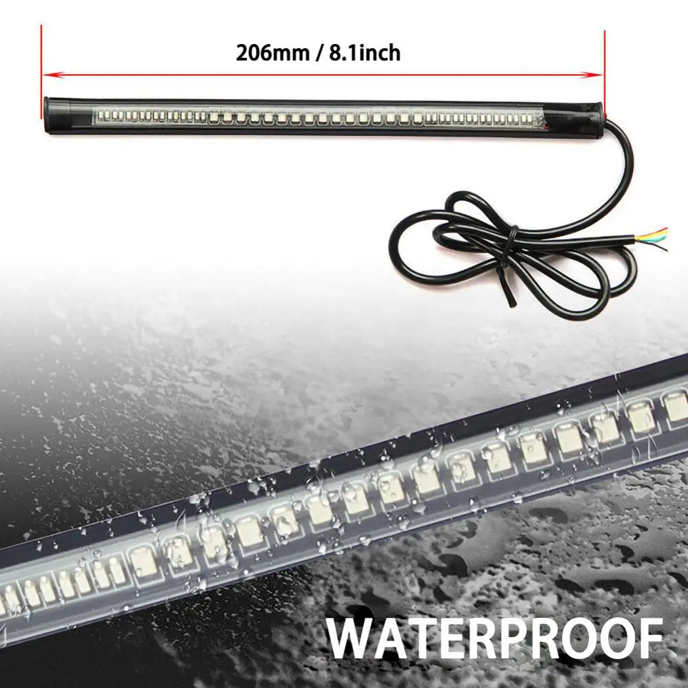 Светодиодный светильник для мотоцикла гибкий 48 дюймов водонепроницаемый SMD