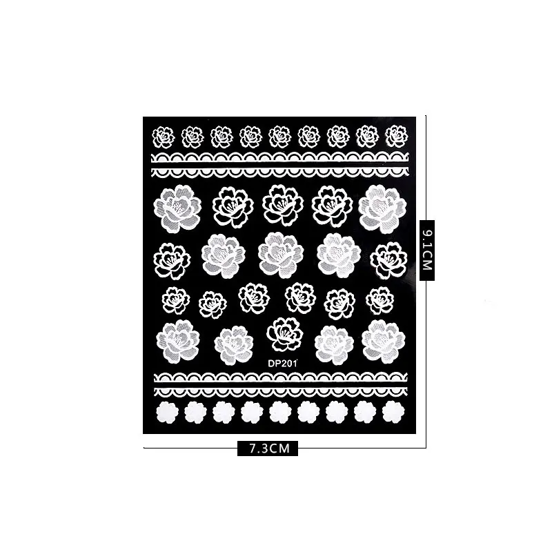 

1 Pcs Nail Art Sticker Strap Glue 3D Nail Applique White Sticker with Sticky DIY Extended Nail Decoration
