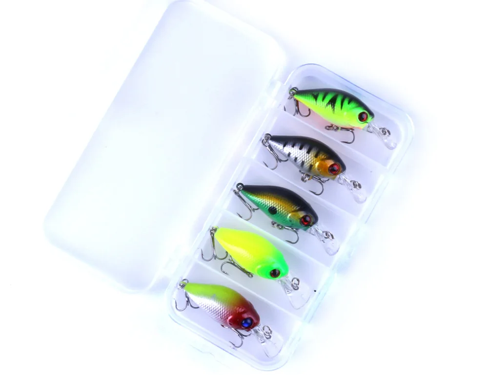 

7cm 4.2g 5pcs Mini Crankbait Fishing Lures Topwater Artificial Hard Bait Minnow Swimbait Wobblers Carp Fishing Lure Set