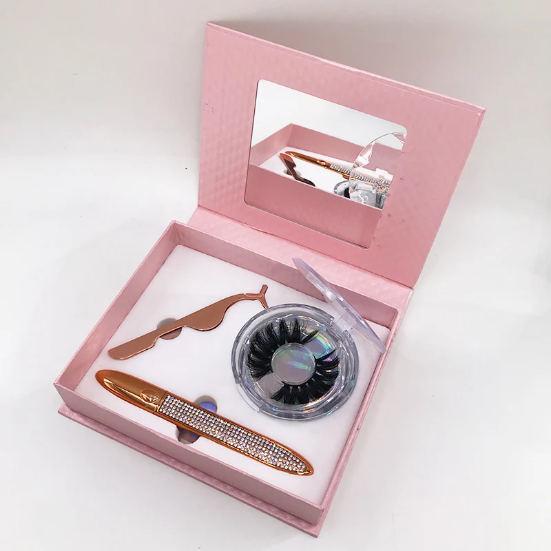 Упаковка для ресниц книжка подводки глаз круглая коробка индивидуальная