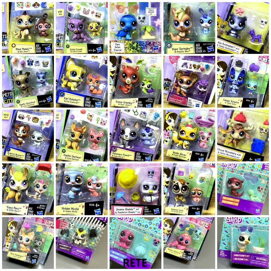 Littlest LPS Pet Shop животные в городе кошка щенок кролик лошадь гусиный олень