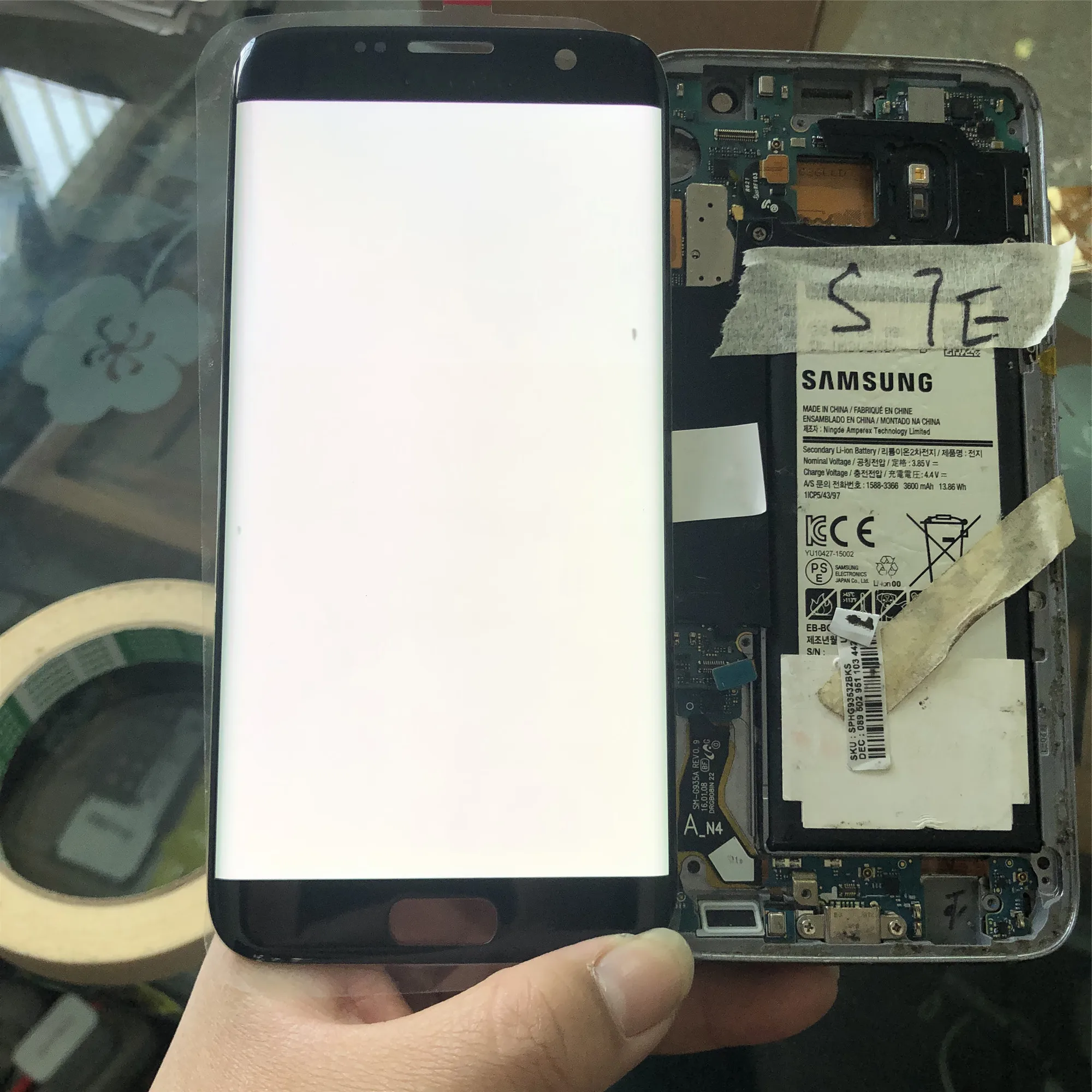SUPER AMOLED для Samsung Galaxy S7 edge G935F G935A G935FD ЖК-дисплей с сенсорным экраном дигитайзер в