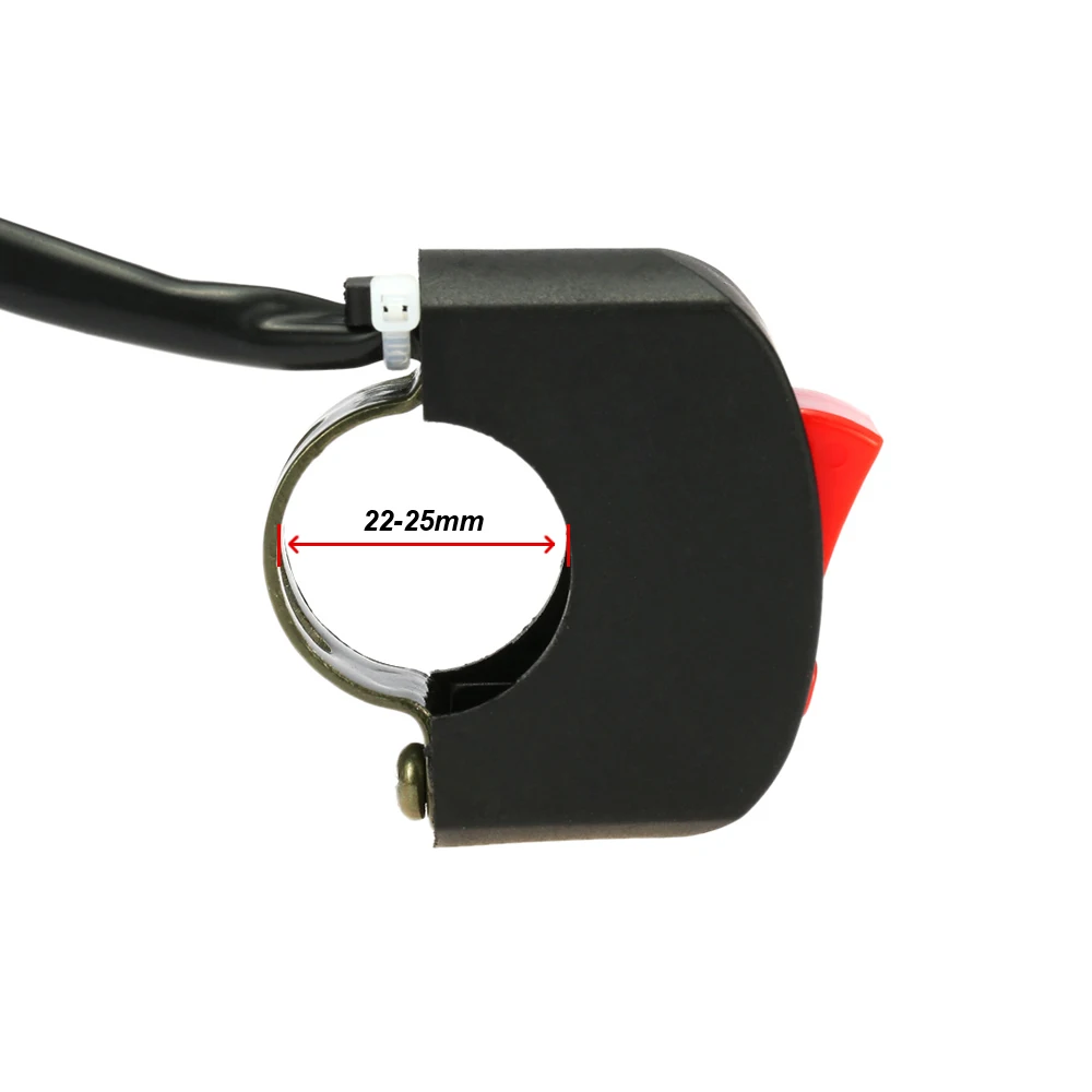 Universal Handlebar Light Switch ON OFF Button diameter 22-25mm for Motorcycle ATV Bike | Switches &amp Relays