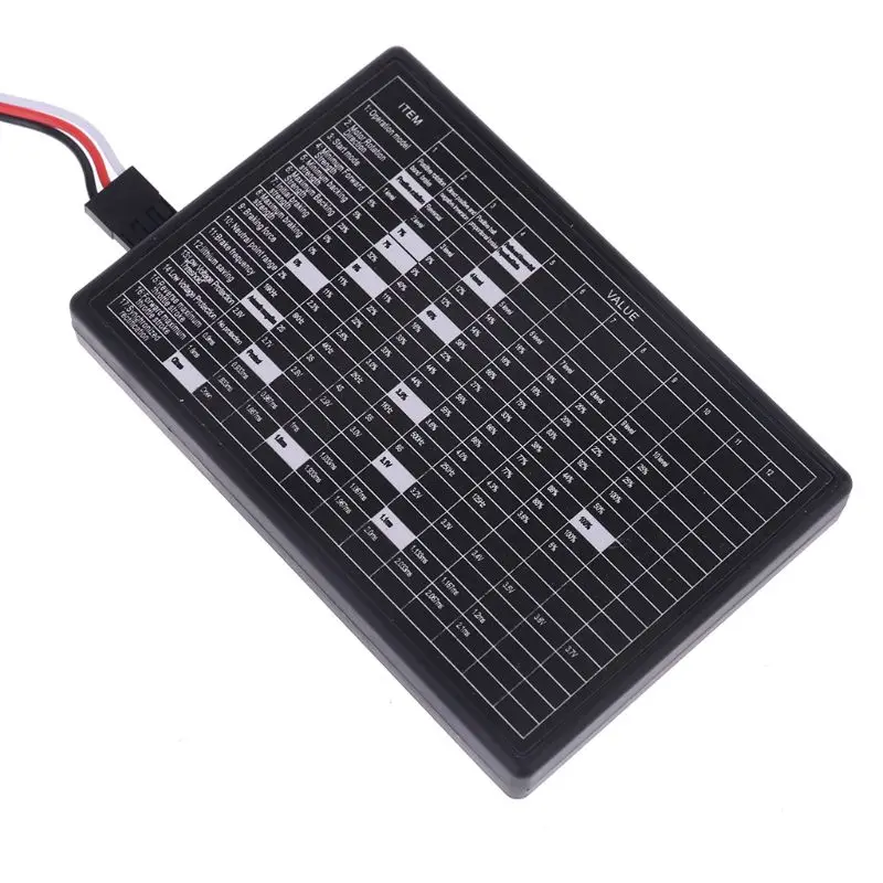 

RC Car Program Card Electronic Speed Controller Programmer for RC Car 25A-120A Brushless ESC R9JD