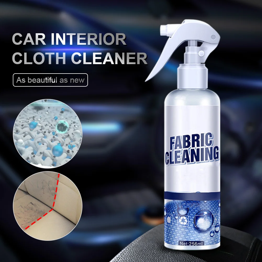 

30ml/100ml Car Interior Leather Cleaning Agent Ceiling Fabric Flannel Cleaning Spray Chemical-Free Carpet Sofa Home Cleaner Tool