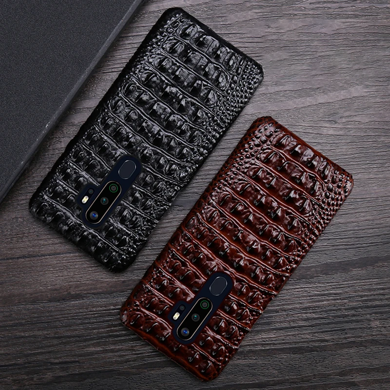 genuine leather phone case for realmegt x7pro v15 xt x2 x50 pro q cases natural cowhide crocodile back texture cover funda capa free global shipping