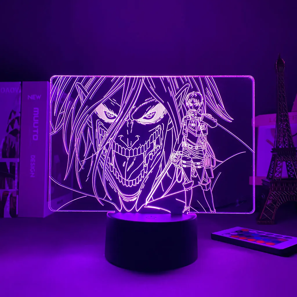 

Anime 3D Light Attack on Titan Levi Ackerman for Home Room Decor Light Child Gift