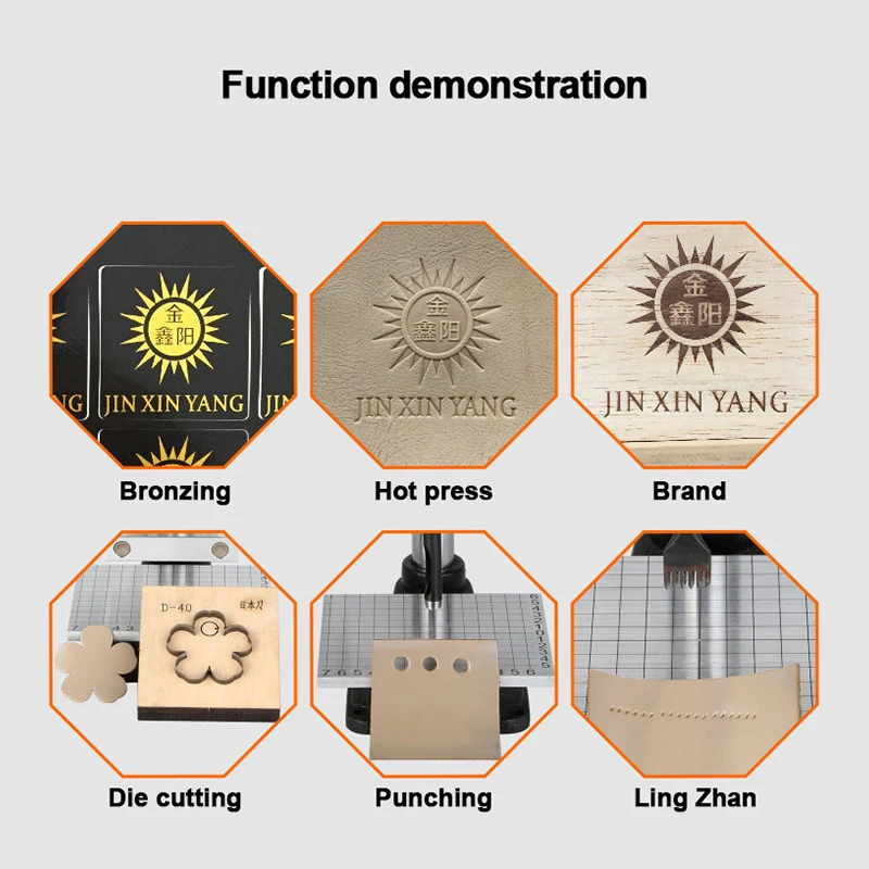 

Stability Manual Hot Stamping Machine Leather Trademark Wood Stamping Branding Machine Small Desktop Hot Press