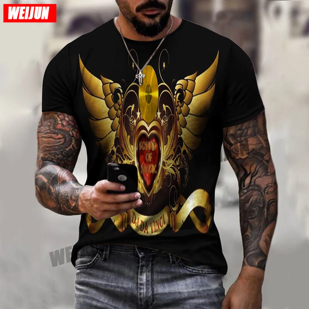 

Летняя дышащая Универсальная футболка с логотипом Cool Wing большого размера 2022 Мужская Повседневная футболка с 3d принтом и короткими рукавами