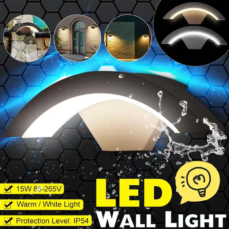 

Современный СВЕТОДИОДНЫЙ Уличный настенный светильник, погодозащищенный светильник онарь для передней двери, балкона, коридора, виллы, кры...