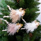 Подвеска в виде Рождественского Ангела, плюшевая кукла, украшения на елку, украшение для вечерние, Рождественское украшение, детские новогодние подарки