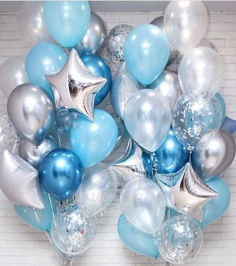 18 дюймовый серебристый фольгированный шар в форме звезды 12 металлический