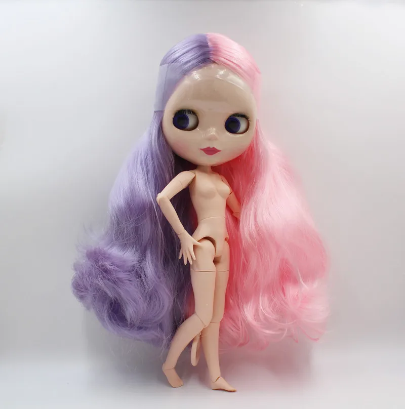 Бесплатная доставка красочная детская кукла Blyth DIY модные волосы с 4 большими