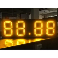 Custom made 10 inch Yellow red green white Color 8888 Digit LED Signs for Gas Stations Columns  Gas Natural Station