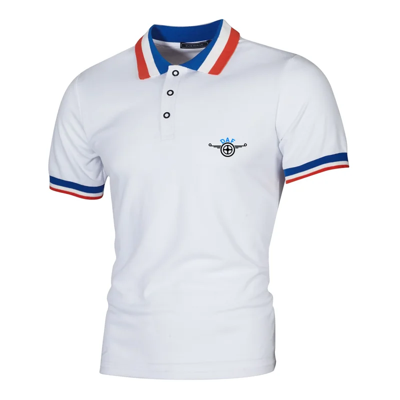 

2021 Summer New DAF High Quality Logo Letter Printing Men's Polo Shirt Breathable Fashion Casual Men's T-Shirt Short Sleeves