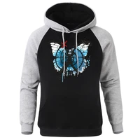 cute rewind butterfly pattern man sweatshirts personalized design clothing sportswear for man funny cool raglan male hoodie