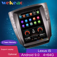 wekeao 10 4 1 din android 9 0 car radio auto gps navigation for lexus is is200 is250 is300 is350 car dvd player 4g carplay