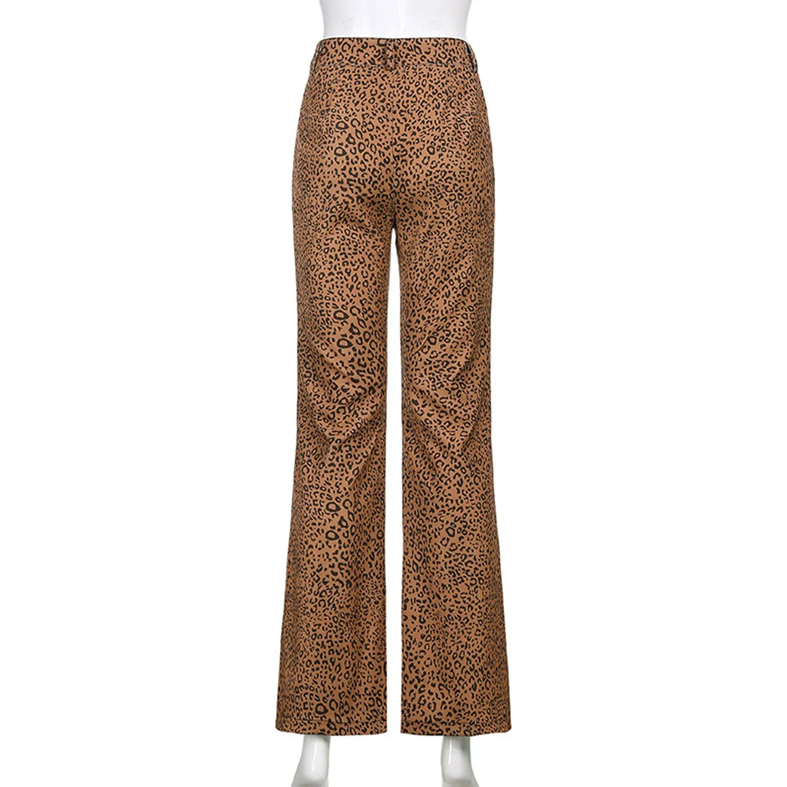 

Leopard Pant Women's Fashion Street Personality High Waist Skinny Pants Red Khaki Streetwear Trousers Women 2021 femme pantalon