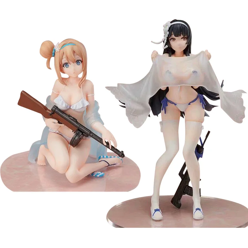 

Girls Frontline Suomi KP/-31 QBZ-95 Swimsuit PVC Action Figure Toy Anime Sexy Girl Figures Game statue Collection Doll Toy Gifts