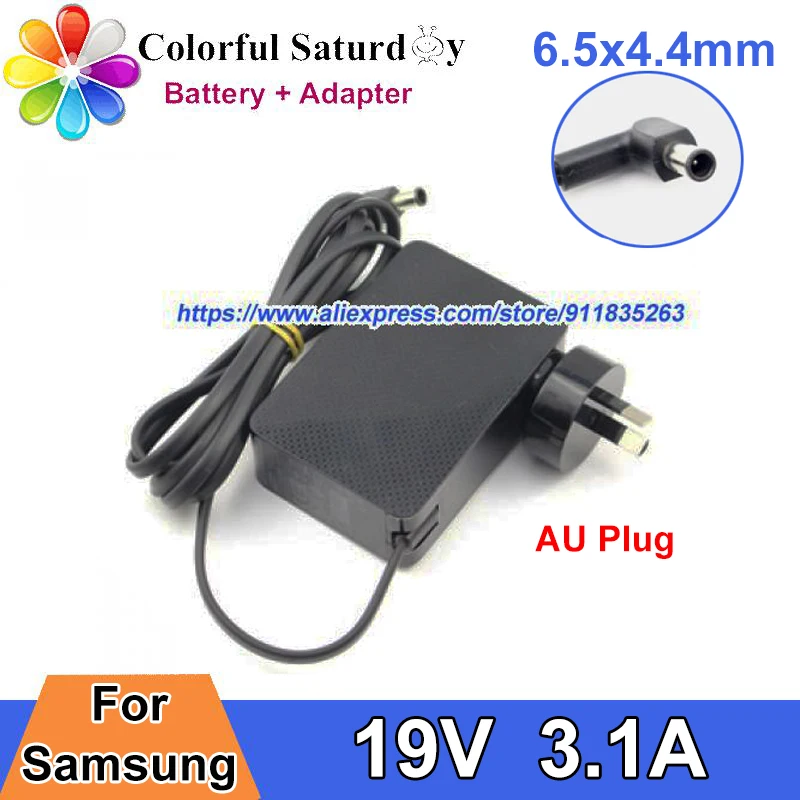 

AU Plug A5919_KPNL Power Adapter 19V 3.1A BN44-00887E For SAMSUNG K850 DOLBY ATMOS Charger Power Supply 6.5x4.4mm