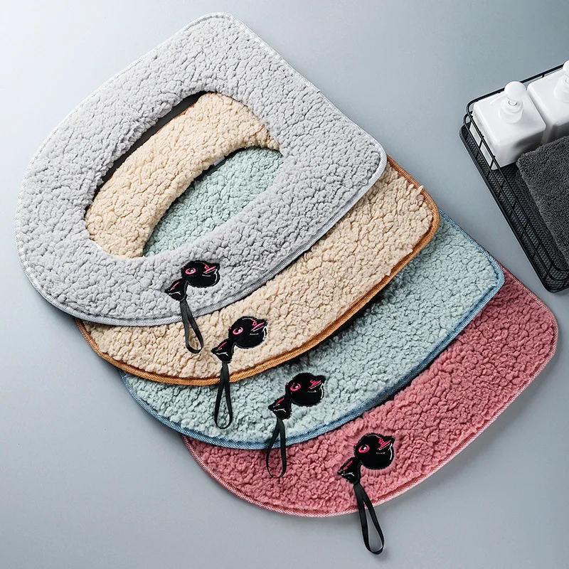 

U Style Washable Toilet Seat Cover Mat Set WC Toilet Lid Cover universal Closestool Mat Seat Case Bathroom Accessories