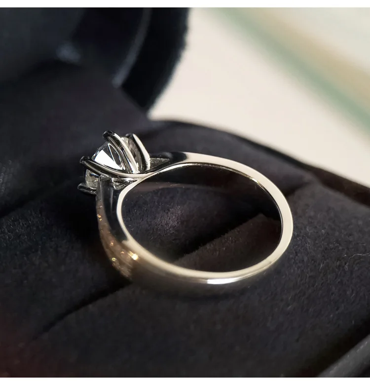 Белое ювелирное изделие с бриллиантами 1 5 карата Bizuteria Стерлинговое Серебро S925