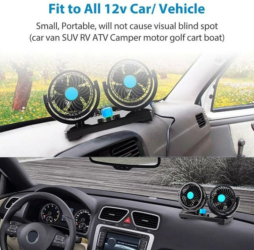 

Auto 12V Car Cooling Fan Car Cooling Dashboard Electric Fan Air Cooler
