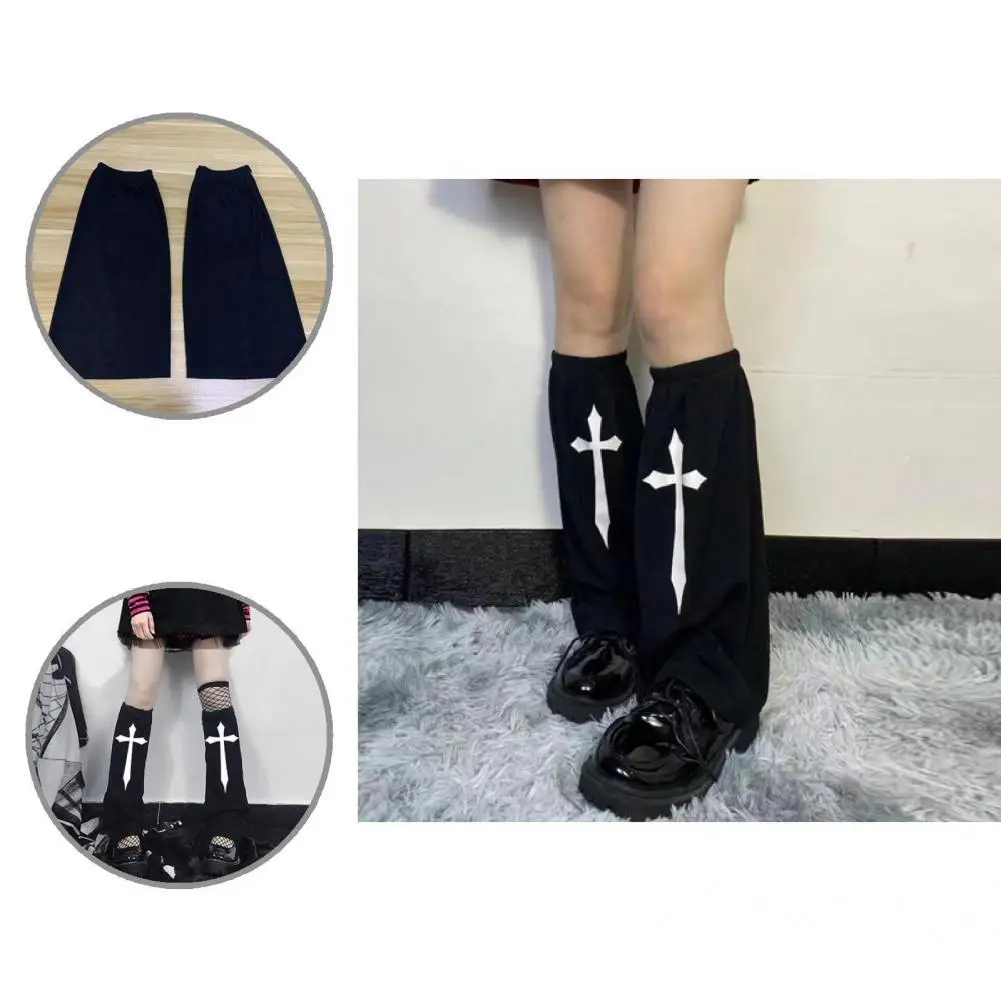 

Women Leg Socks Calf-length Attractive Comfy Pure Color Warm Leg Warmers