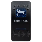 Напечатанная синяя крышка кулисный переключатель-накладки-для Carling Car Boat DPDT кулисный переключатель 12 В 24 В, только крышка! Переключатель не основан!