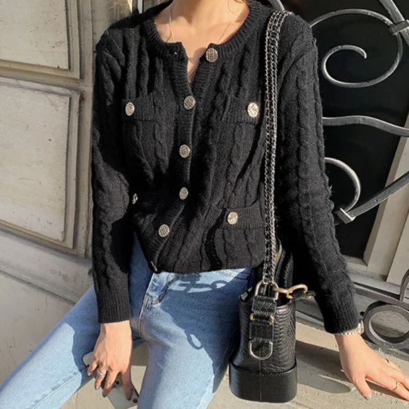 Новинка 2020 Осень-зима женские свитера одноцветные топы кардиганы открытая