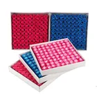 81 шт.компл. Роза для ванны для тела, цветочное мыло, ароматизированное мыло, лепестки цветов для свадьбы, подарок на день Святого Валентина, в подарок