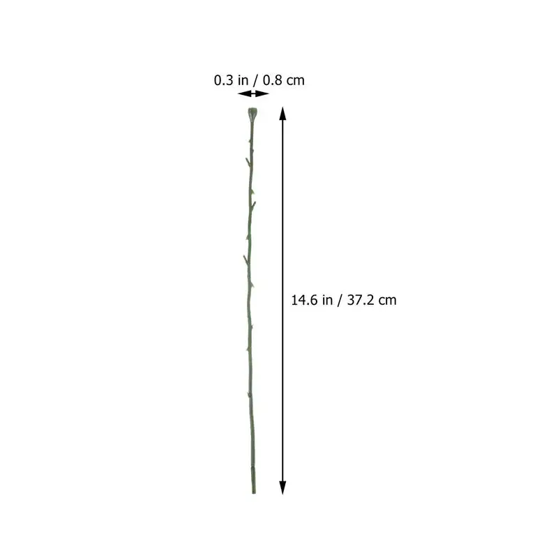 

50pcs Artificial Flower Stems Plastic Iron Wire Floral Stem Flower DIY Tools