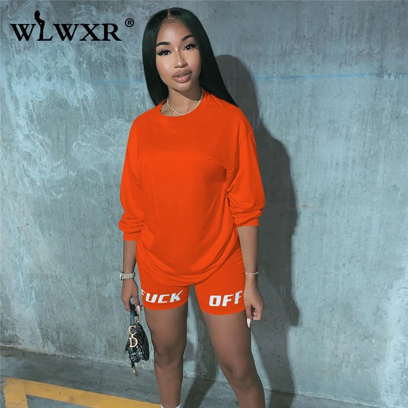 WLWXR комплект из двух предметов шорты для женщин костюм летние Клубные наряды