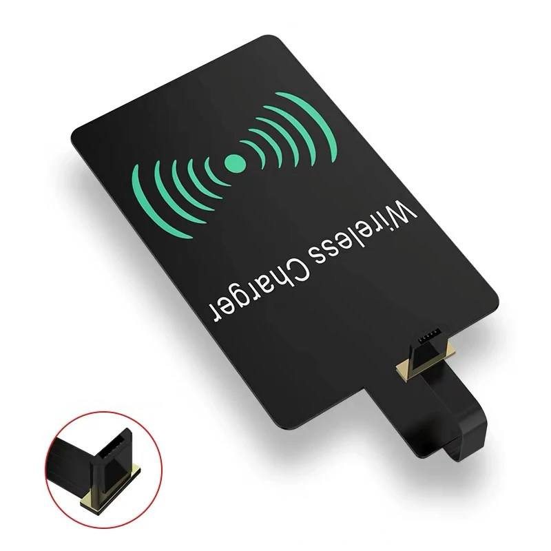 Micro USB B Беспроводное зарядное устройство индукционный приемник Qi зарядный адаптер для iphone 7 6 6S 5S Micro usb type C беспроводной зарядной док-станции Разъем - Тип штекера: Micro USB B
