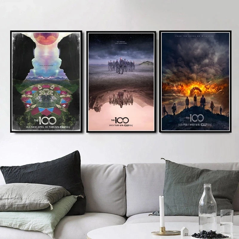 

Prints Canvas Poster Hot The 100 New Season TV Series Show Movie Modern Painting Art Wall Pictures Nordic Living Room Home Decor