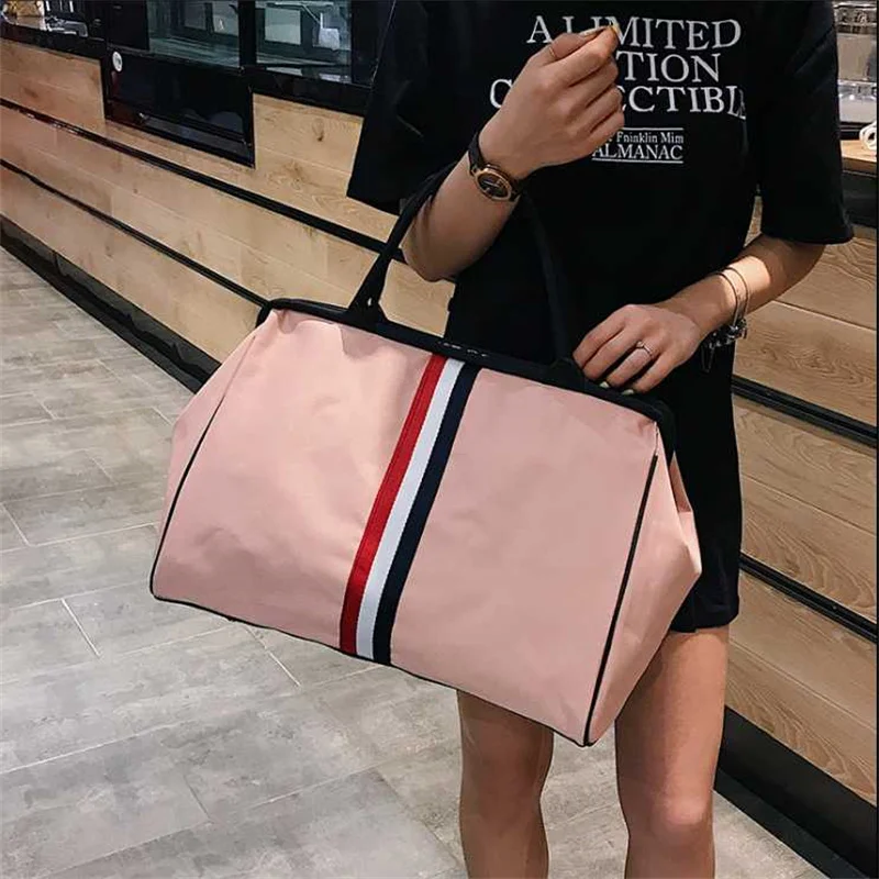 Travel Bag Women's Hand Waterproof Luggage Bag Large-capacity Clothing Bag Light Short-distance Travel Bag Fitness Bag