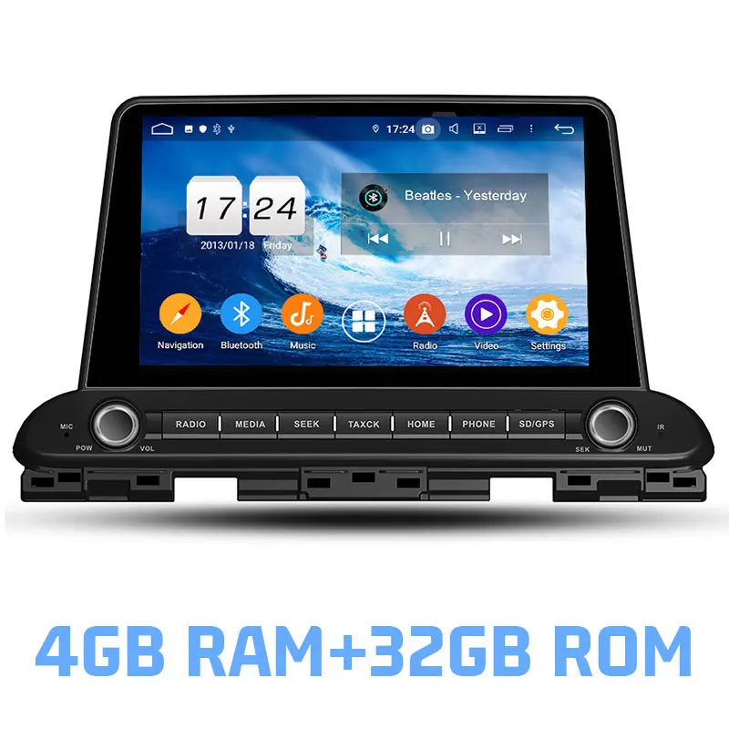 4GB RAM and 32GB ROM Ips DSP Android 9,0 4 Гб ОЗУ+ 64 Гб ПЗУ+ 8 ядерный автомобильный dvd-плеер Wifi Bluetooth 4,2 RDS радио gps карта Для Киа церато Форте - Цвет: 4GB RAM and 32GB ROM